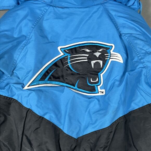 Vintage Carolina Panthers NFL Gameday Turbo Sportswear Puffer Jacket Zipper L - Picture 11 of 14